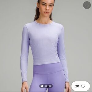 Lululemon all it takes ribbed nulu long sleeve shirt size 8